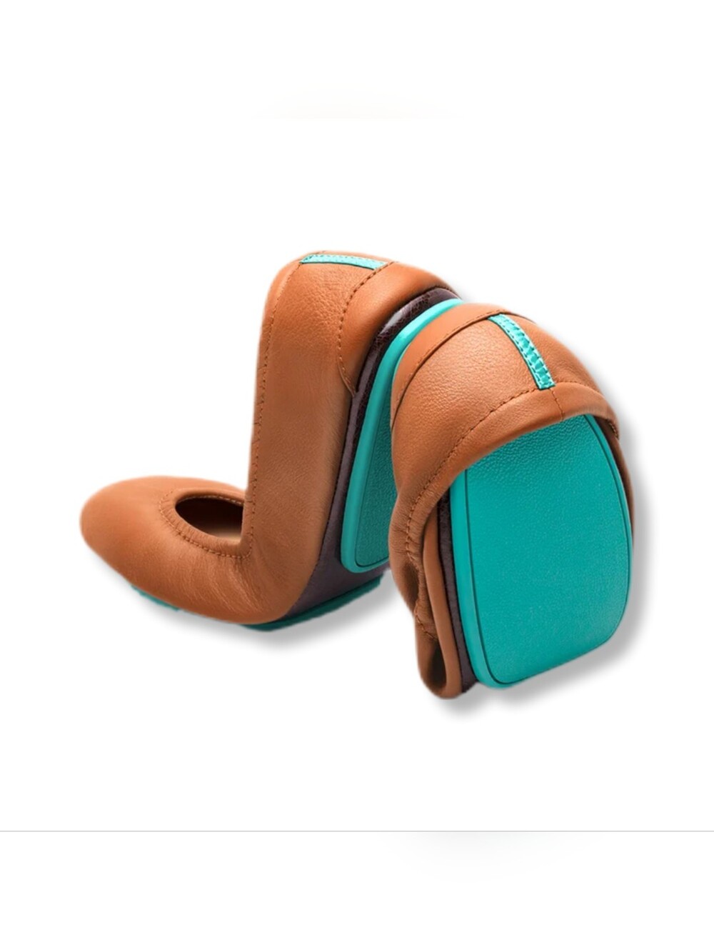 Tieks Women's Size 8 Classic Chestnut Brown Leather Ballet Flats